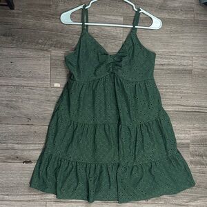 Elegant Green High Low Dress